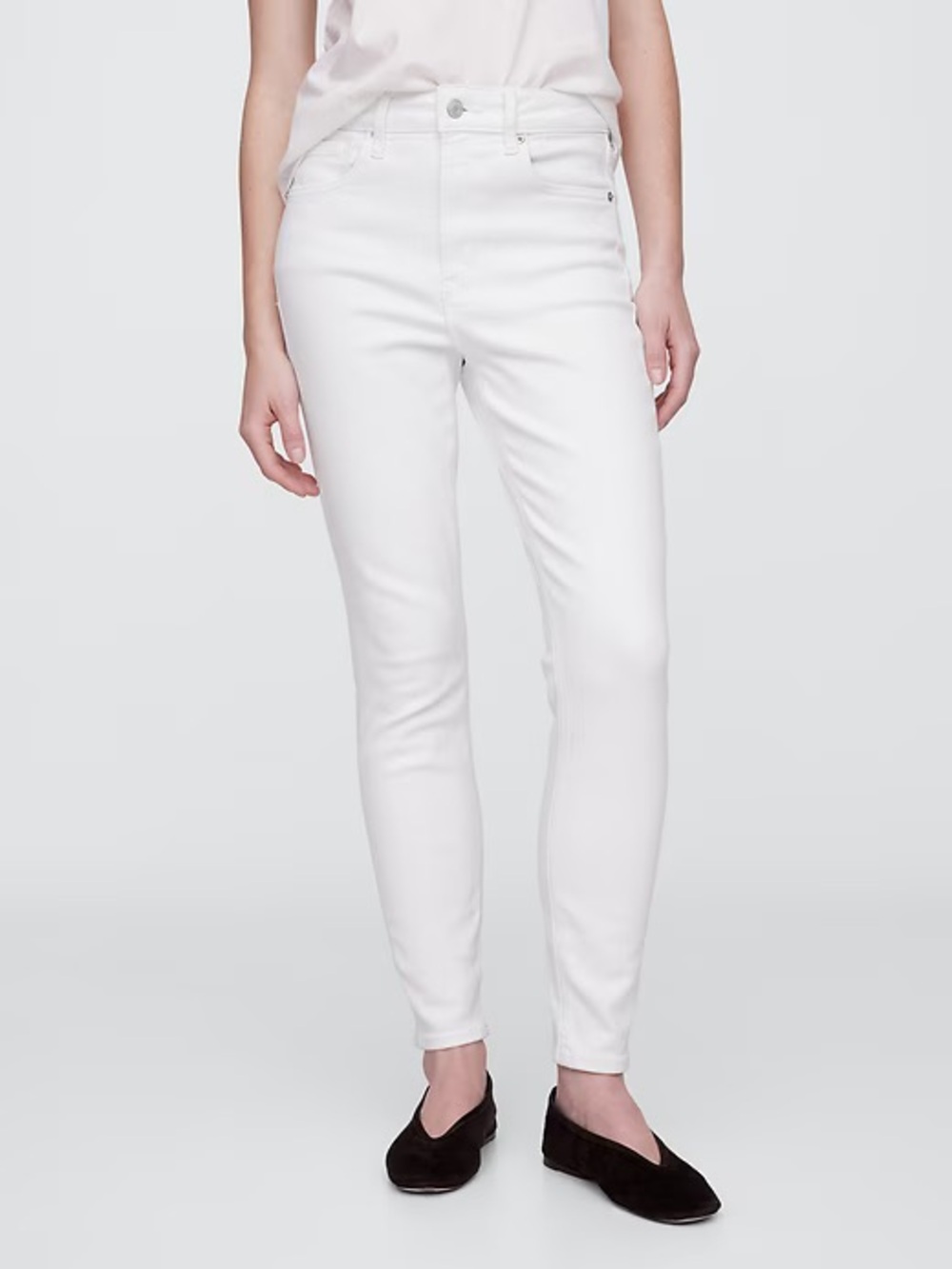 GAP High-Rise White Skinny Jeans - Women